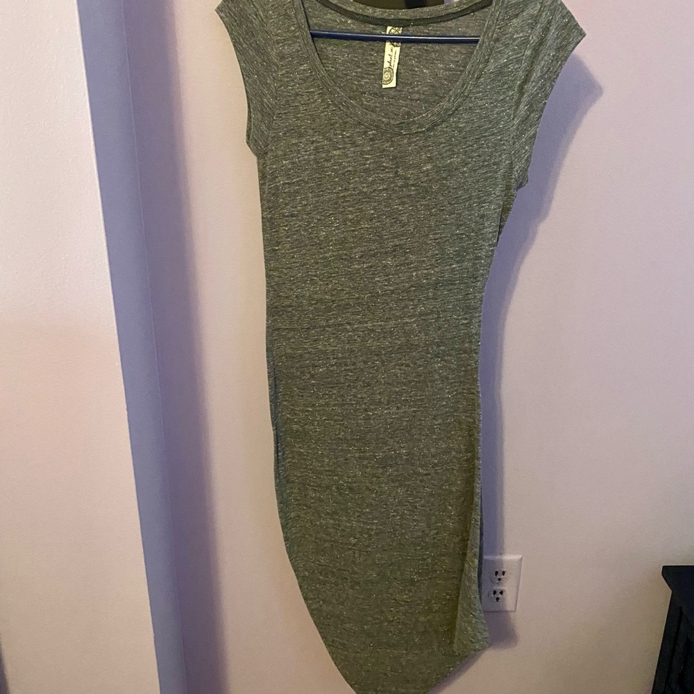 Free People body con grey dress